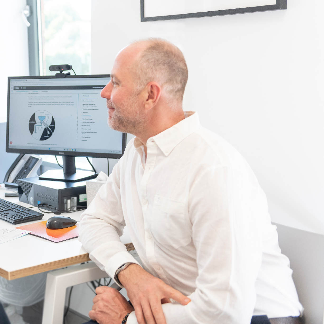 Men's health patient consultation