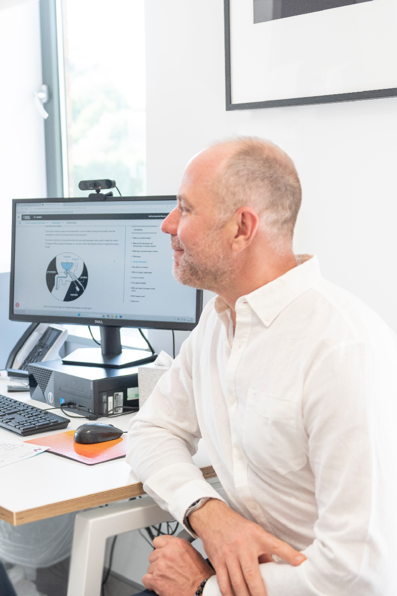 Men's health patient consultation