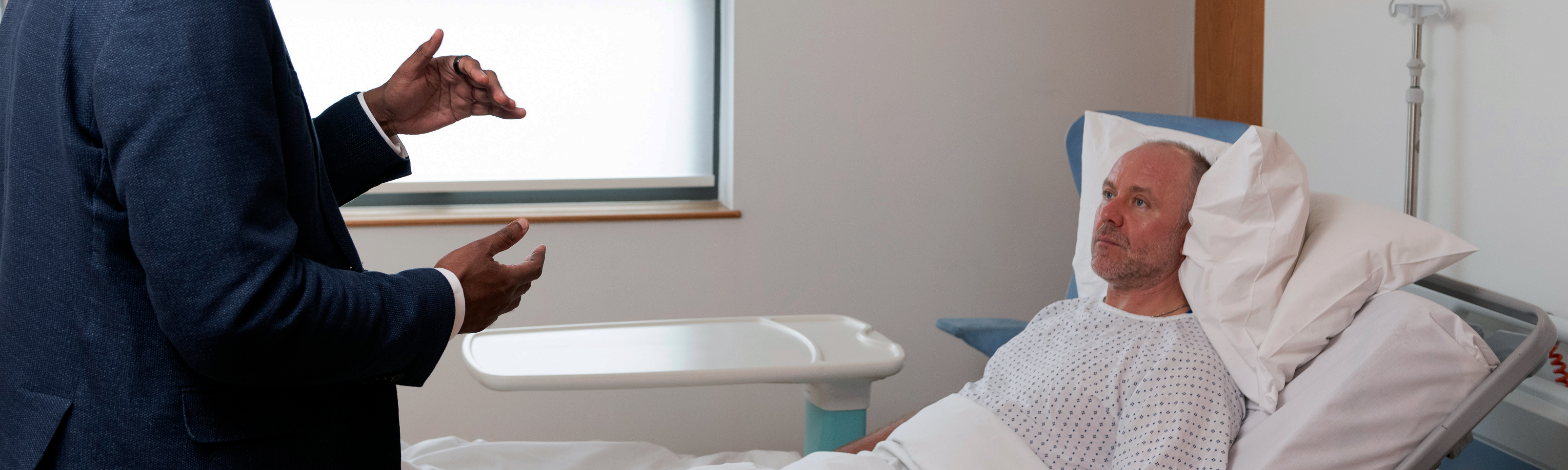 Urology patient on the ward