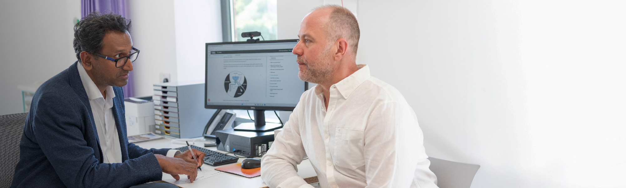 Men's health patient consultation